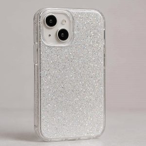 Glitter Infused Transparent Phone Case For Sparkling Clear Beauty And Modern Trendy Personalization