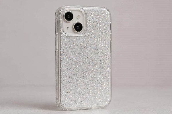 Glitter Infused Transparent Phone Case For Sparkling Clear Beauty And Modern Trendy Personalization