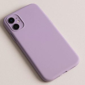 Soft Matte Lavender Phone Case For Aesthetic Minimalist Girl Style And Daily Mobile Scratch Protection