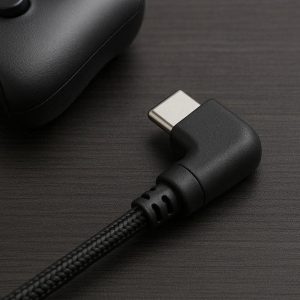 Right Angle Type-C Cable Adapter For Comfortable Gaming And Low Profile Charging In Small Spaces