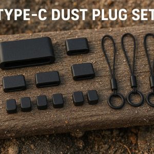 Type-C Dust Plug Set For Protecting Charging Ports From Dust And Debris In Outdoor Environments