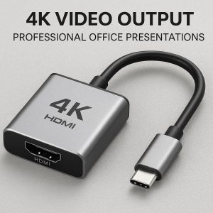 Type-C To HDMI Adapter For High Definition 4K Video Output And Professional Office Presentations
