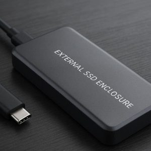 Type-C External SSD Enclosure For Fast Data Storage And High Speed Professional Mobile Work